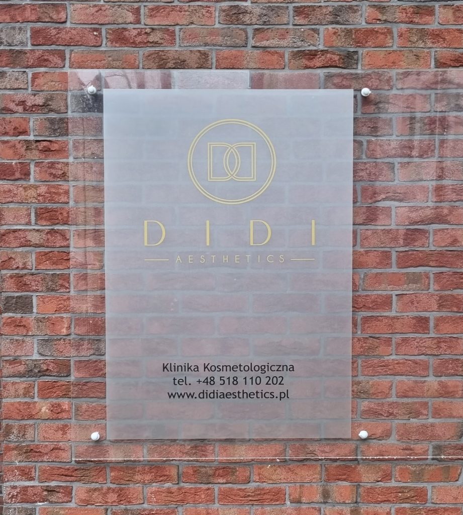 klinika kosmetolog tablica, tablica reklamowa, tablica informacyjna